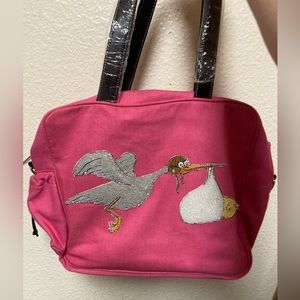 Baby large Diaper Bag Stork print